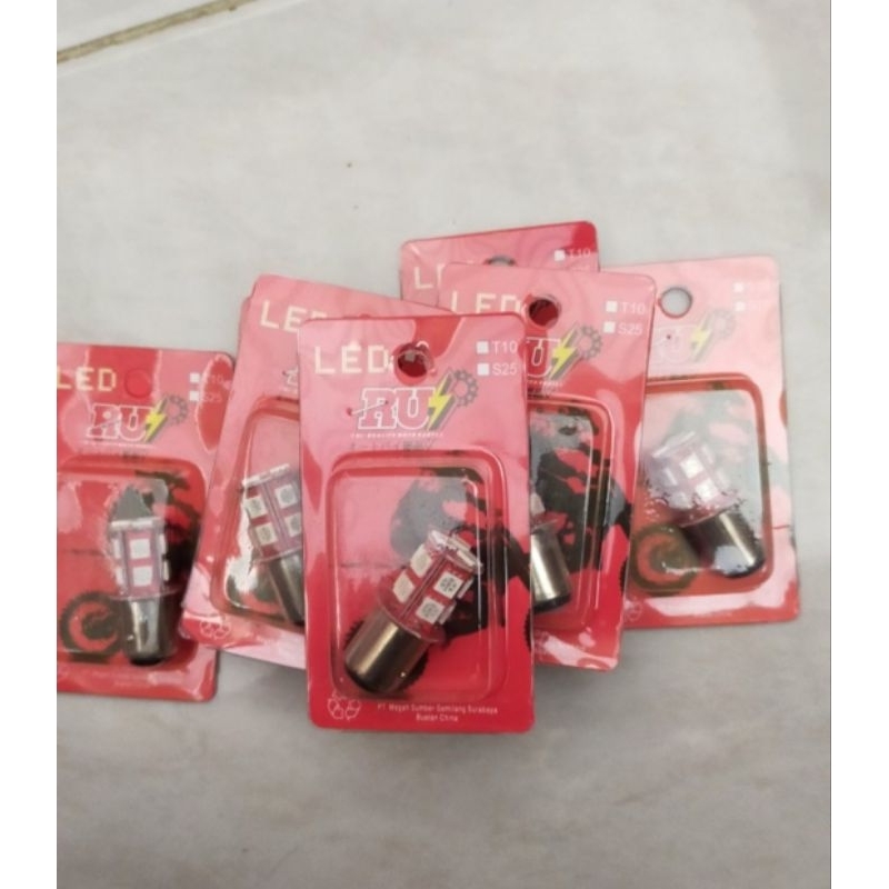 DOP LAMPU BOHLAM LED STOP LED KEDIP JAGUNG PUTIH BIRU (BD)