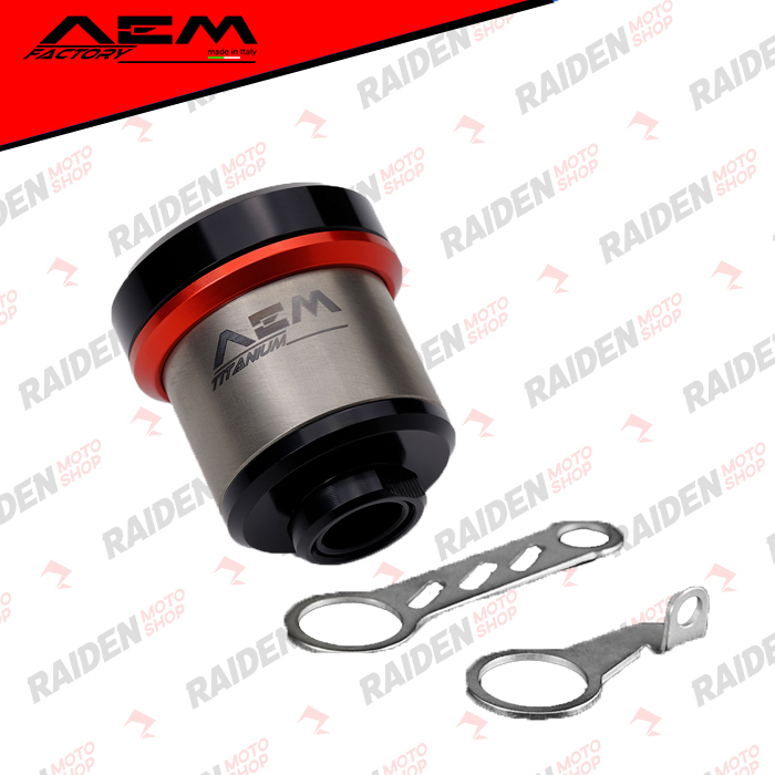 TABUNG MINYAK REM AEM TITANIUM FLUID TANK 42mm