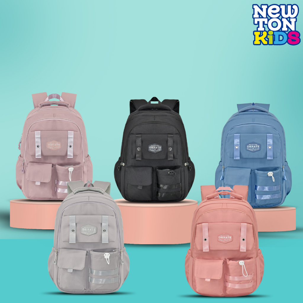 Newtonkids-Tas Ransel Sekolah Anak SD-SMP Embo Lock Kancing/Backpack Sekolah Terkini/Fashion Anak