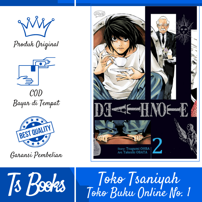Buku Komik Manga Death Buku Komik Manga Note New Edition 2 by TSUGUMI OHBA/TAKESHI OBATA - TANPA BON