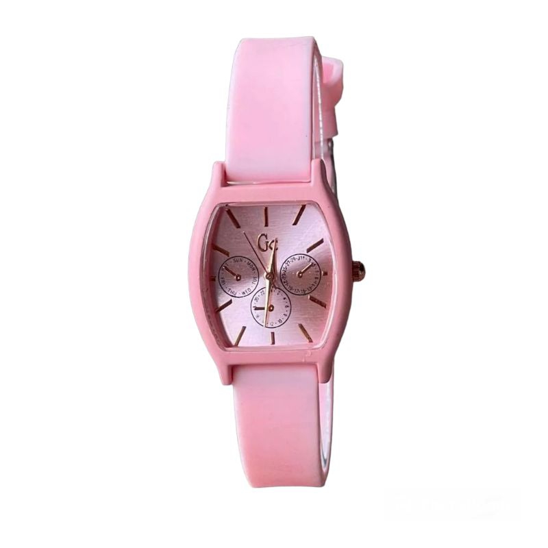 (Cod)Jam Tangan Wanita GC Oval Crono3 Strap Karet/Rubber(Dikirim Jakarta)