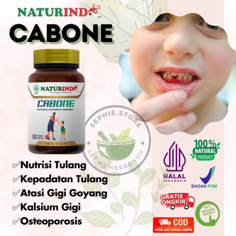 Obat Herbal Suplemen Nutrisi Kalsium Tulang, Gigi Goyang, Osteoporosis, Tulang Retak, Patah Tulang -