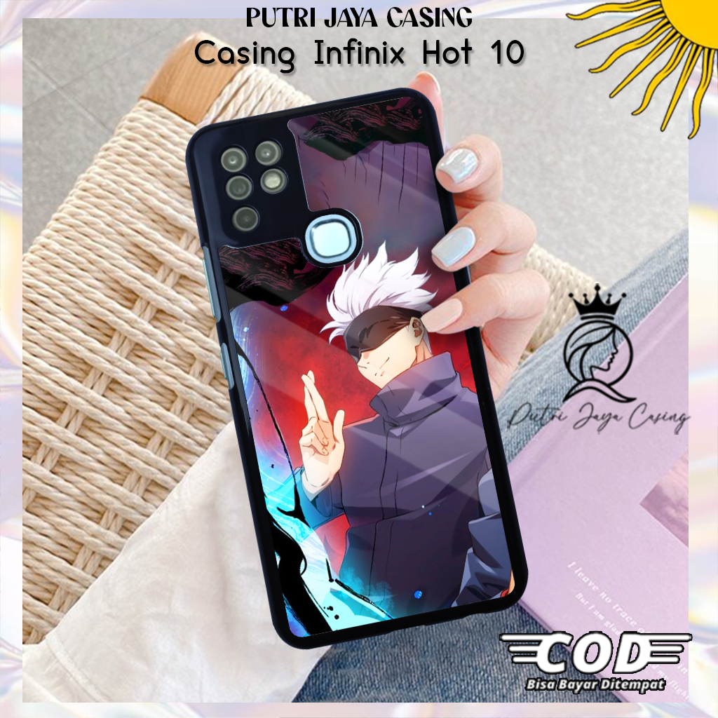 Case Hp Infinix Hot 10 Casing Infinix Hot 10 Motif ANIMEGOJO02 Casing Terbaru Case Karakter Lucu Cas
