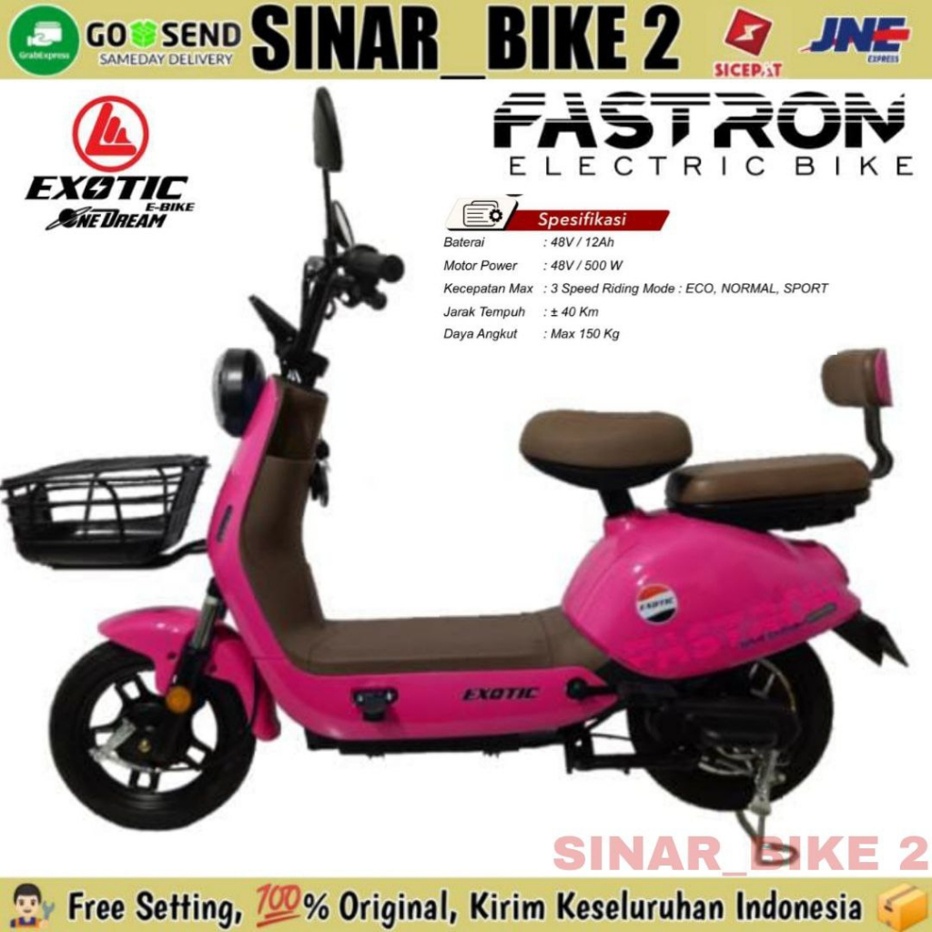 Sepeda Listrik FASTRON 500 Watt Electric E Bike By Pacific