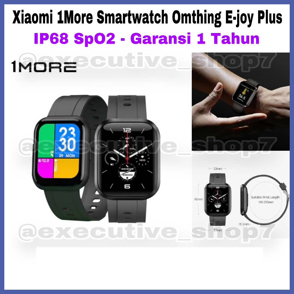 Xiaomi 1More Smartwatch Omthing E-joy Plus - IP68 SpO2 - Garansi 1 Tahun