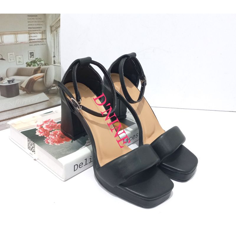 MERLIN IW 13 Sandal heels wanita heels tebal 9cm