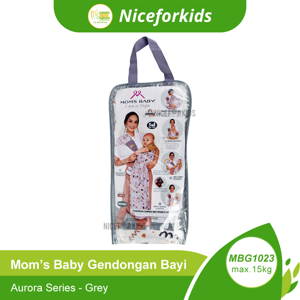 Mom's Baby Gendongan Samping 5 in 1 Aurora (MBG1023) / Wilona (MBG1020) / Gendongan Anak