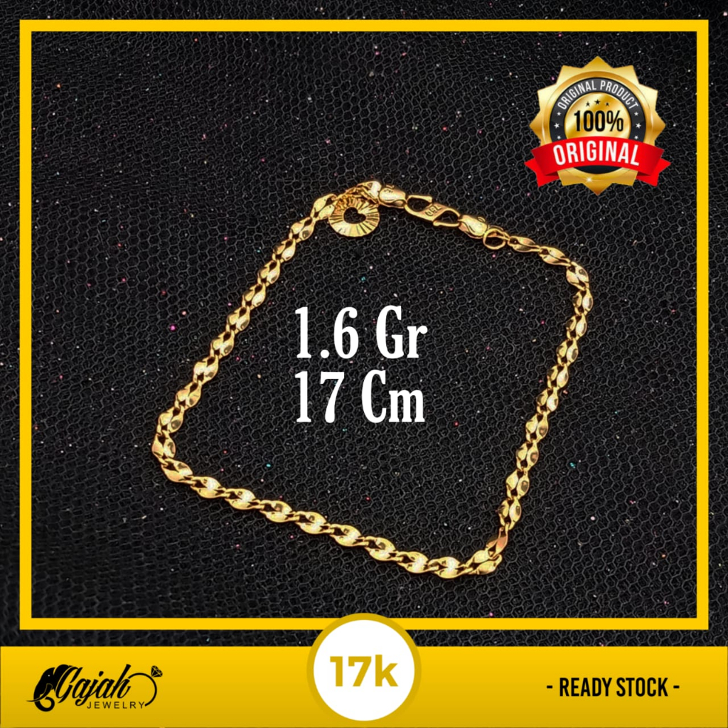 Gelang Emas 17K - 1.6 Gr Kadar 750 - 5206