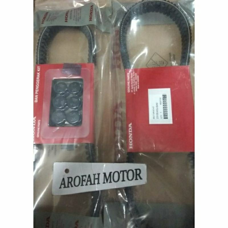 23100KOJBA0 V-Belt Vanbelt Set Belt Drive Kit Set Roller Ori Honda Genio