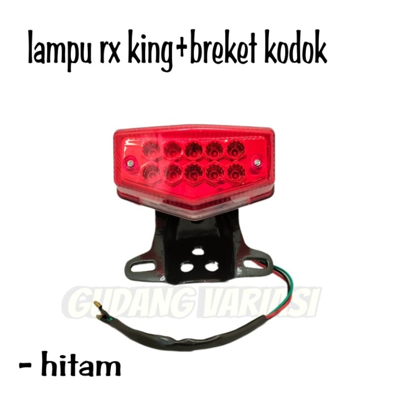 Lampu stop belakang rx king plus breket kodok dudukan lampu rx king