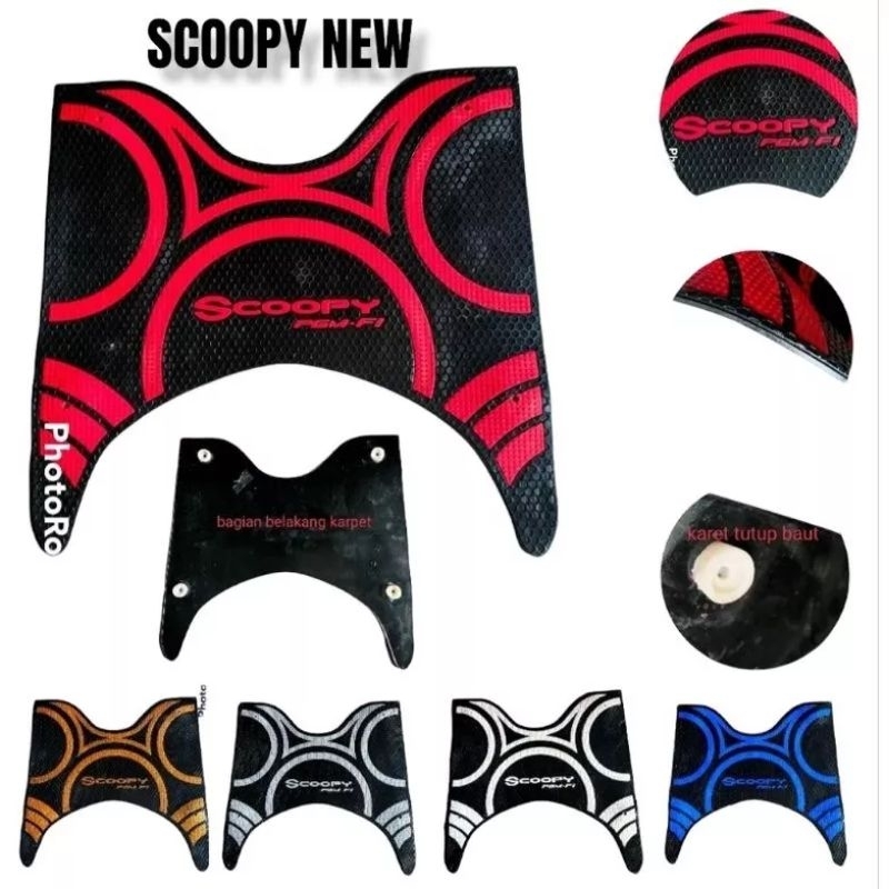 Karpet tebal Alas Kaki Scoopy FI Esp Injeksi 2017 - 2020 Karpet Scopy