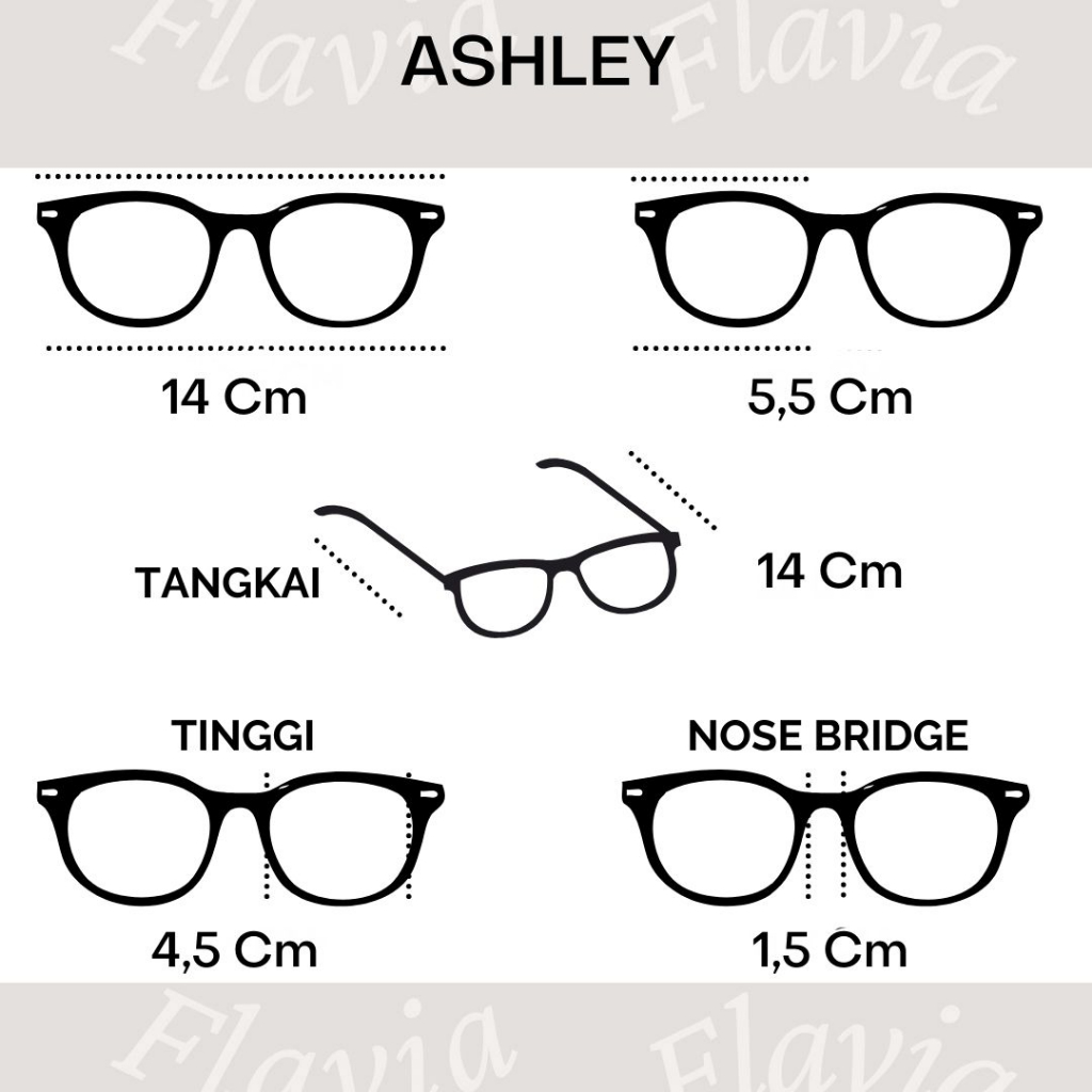 Flavia Eyewear - Kacamata Ashley Square Acetat (custom minus, photochromic, blueray, bluechromic dan photobrown)