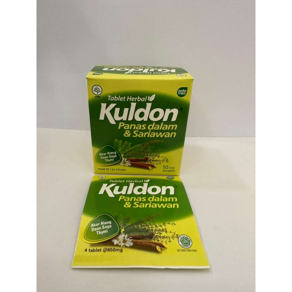 Kuldon Tablet Strip isi 4 Tablet / Mengatasi Panas Dalam dan Sariawan