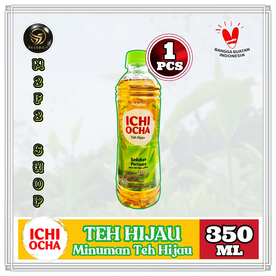 

ICHI OCHA Minuman Teh Hijau | Green Tea Botol Plastik Pet - 350 ml (Kemasan Satuan)