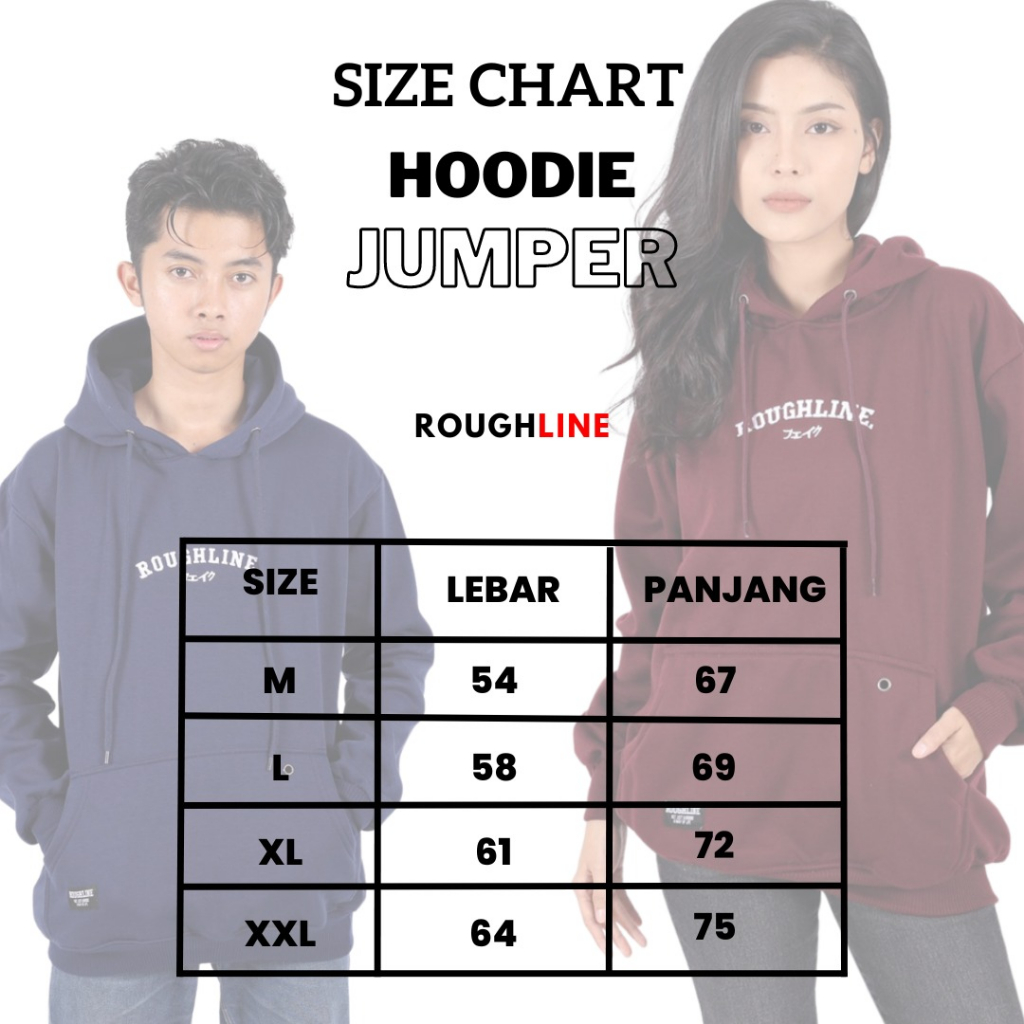 Hoodie Plat Roughline Premium Jaket V2