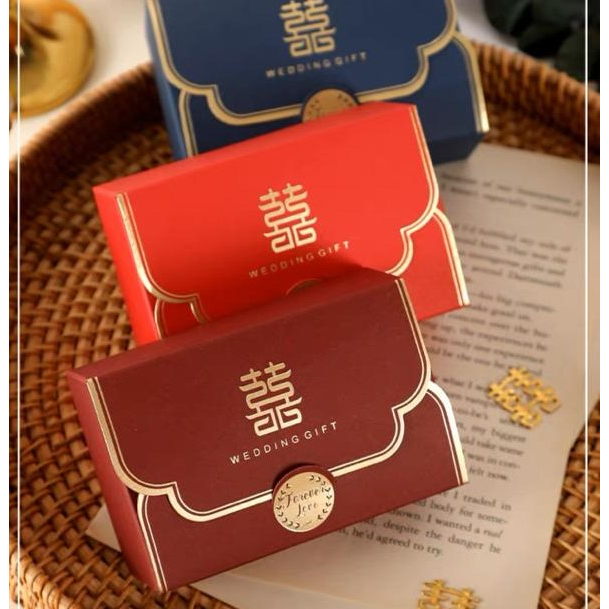 Box Wedding, Box Sanjit, Kotak Permen, Box Teapai, Kotak Teapai, Kotak Sangjit, Kotak, Box Mini Souvenir, Box Shuang Xi | BK30