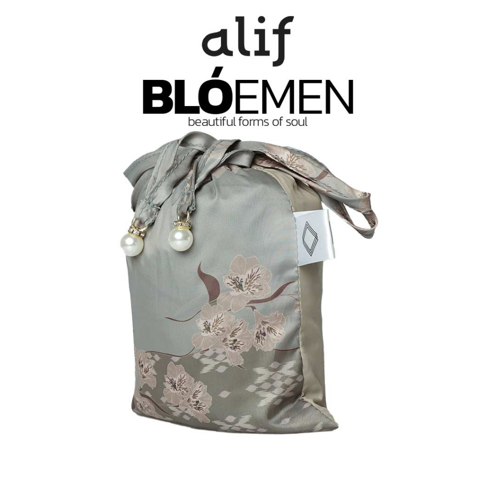 ALIF MUKENA MINI MOTIF PARASUT PREMIUM KOREA TRAVEL - JASMINE IN KHAKI ( MKN-209 )