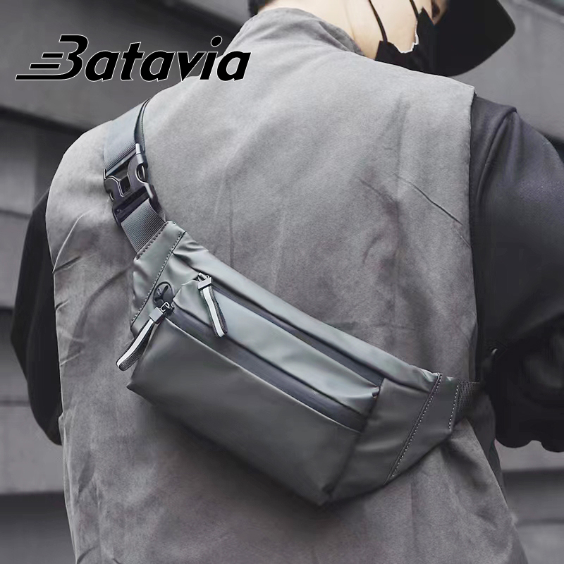 Batavia Baru impor Tas Selempang Waterproof Tas Slempang Pria Wanita Waist Bag fashion Crossbody Premium Outdoor BAG109