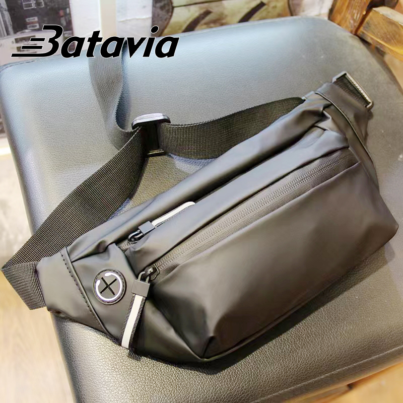 Batavia Baru impor Tas Selempang Waterproof Tas Slempang Pria Wanita Waist Bag fashion Crossbody Premium Outdoor BAG109