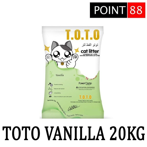 Pasir TOTO 20kg - Vanilla (Grab/Gosend)