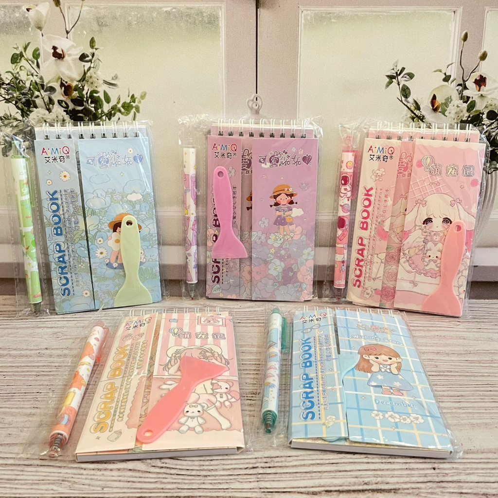 

Paket Buku Sticker Label MOMO Spiral ZC-AM36 + Cutting Pen + Perata - MOTIF SWEET - cute girl kado unik bungkus gambar hadiah sovenir alat tulis kerja sekolah kantor lucu
