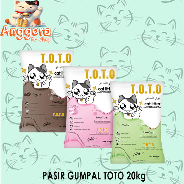 Pasir Kucing TOTO 20kg ALL VARIAN ( EKSPEDISI )