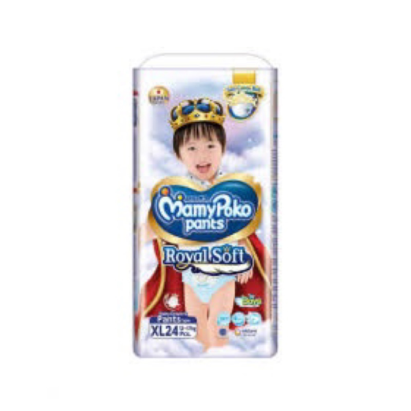 Mamy Poko Royal Soft Ukuran XL Isi 24 / Popok Bayi / Pampers Bayi