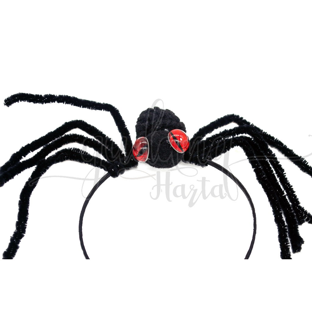 Bando Anak Anak Karakter Black Spider Bandana Bentuk Laba Laba Cute Animal GH 211160