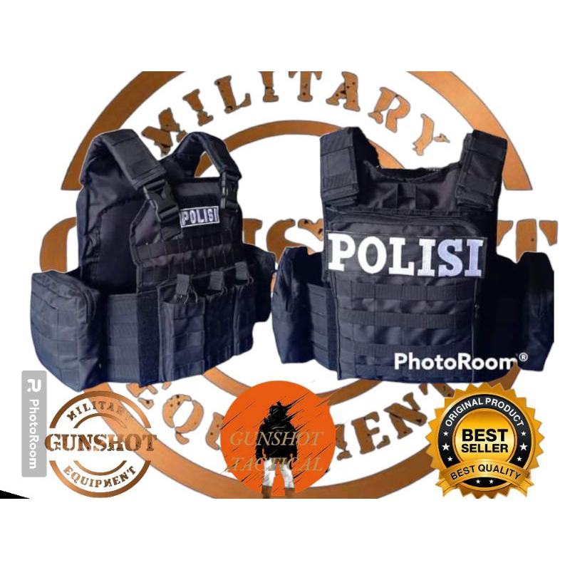 Rompi Body Vest Anti Peluru TNI POLRI Bisa pakai  Kevlar