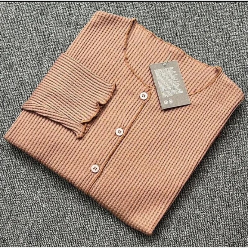 Cardingan Rajut Crop Pastelly