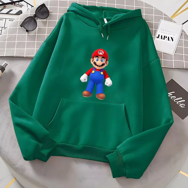 [BC] SWITER HOODIE ANAK KARTUN MARIO BROS BAJU ANAK PEREMPUAN / PAKAIAN ANAK CEWEK / PAKAIAN ANAK COWO