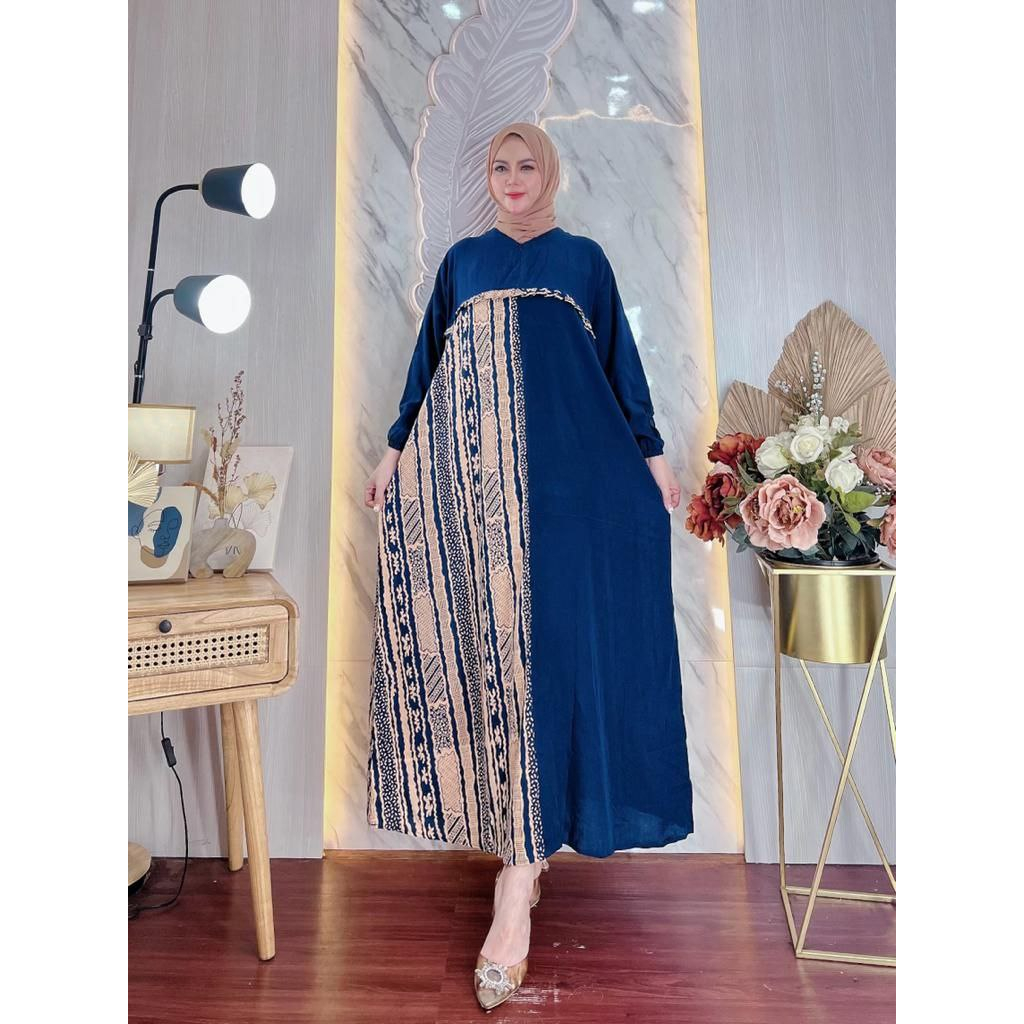Gamis Rayon Ld 120 Terbaru Motif Viral Elegan Dan Trendy-6