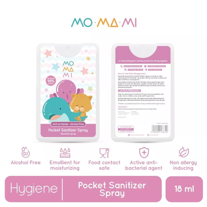 Momami Pocket Sanitizer Spray Hand Sanitizer Bayi