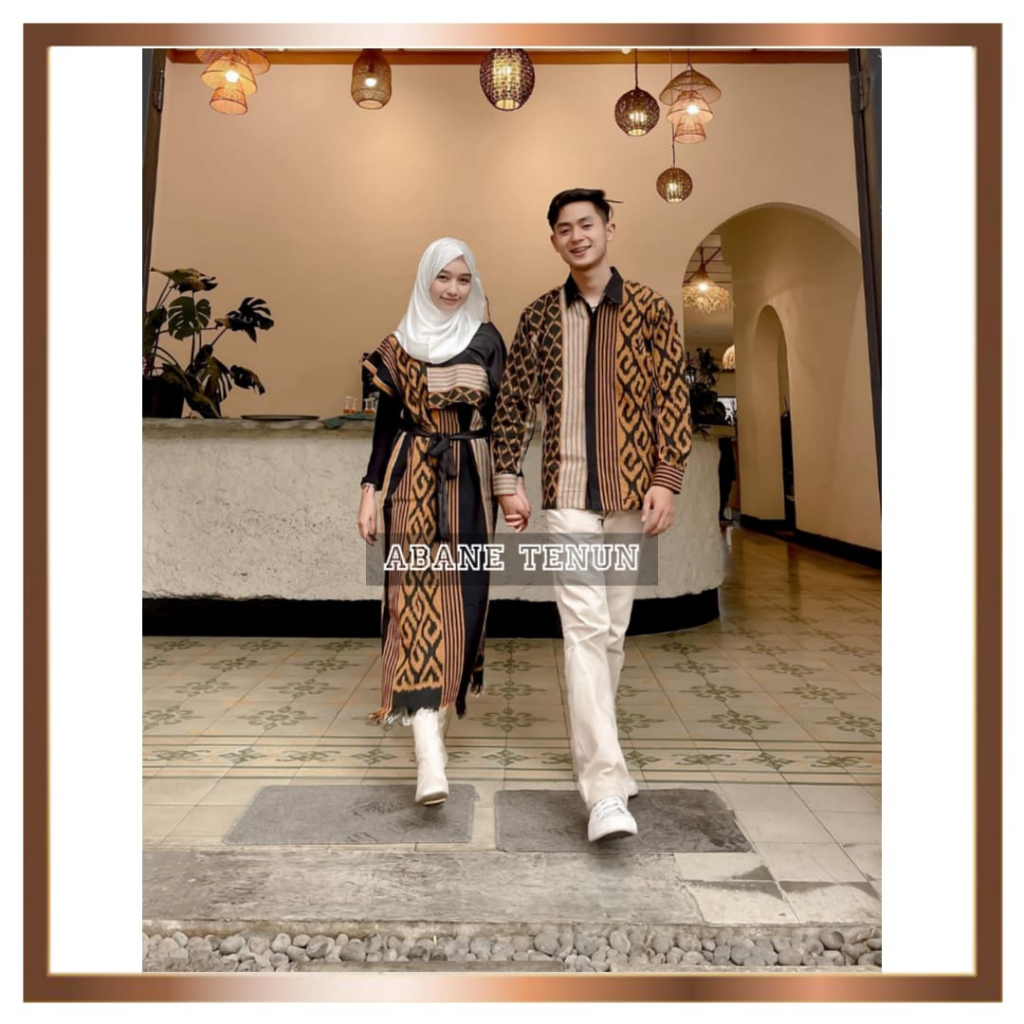 TENUN COUPLE AURORA GOLD SET COUPLE PASANGAN TENUN ETNIK