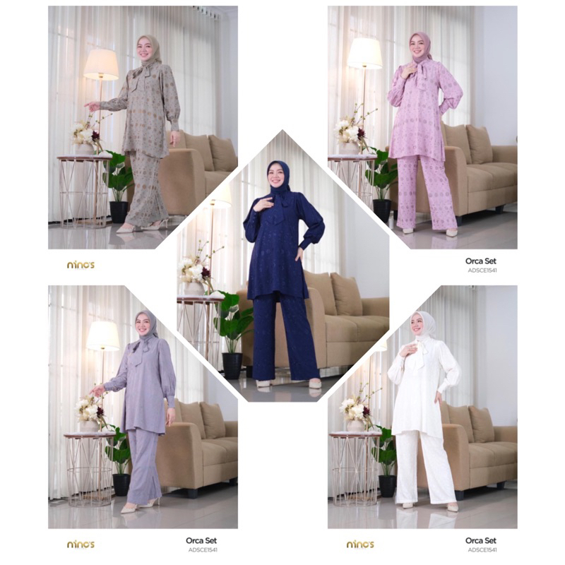 SETELAN TUNIK DAN CELANA ORCA TERBARU BY NINOS DESIGN 1541 ORIGINAL