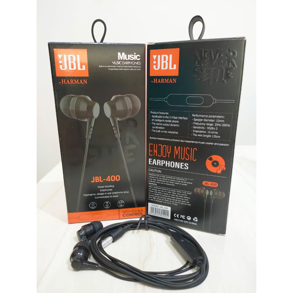 Hadset Handsfree JBL-400 Super Bass Suara Bagus Ol