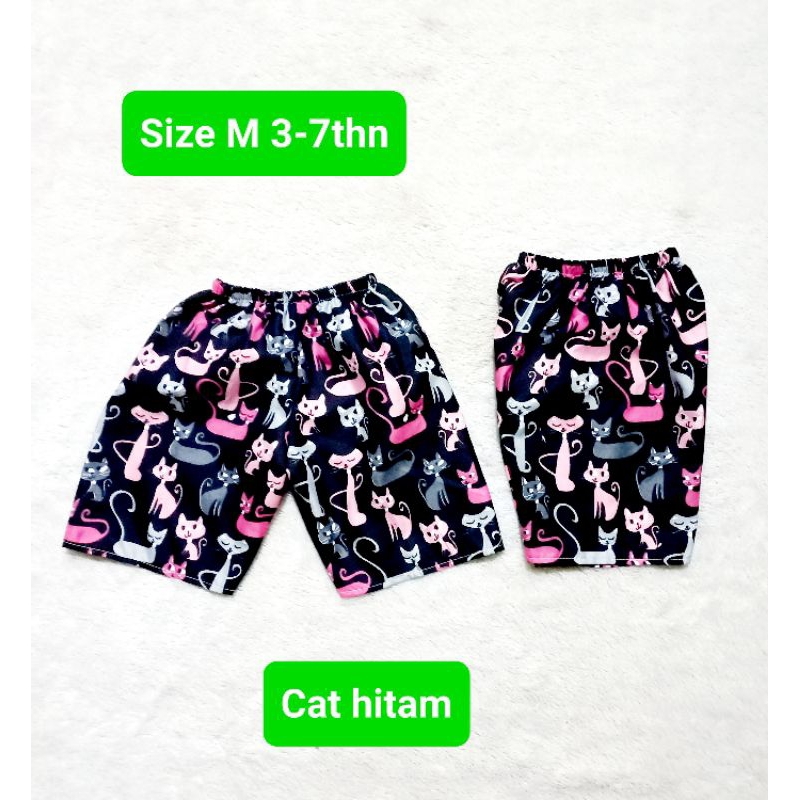 #B Celana kolor anak pendek. Size M 3-7thn. motif karakter cewek cowok. bisa pilih motif. Grosir dan ecer.1