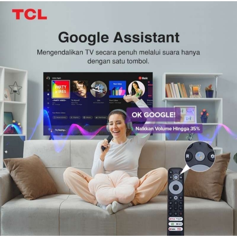 TCL 40G9 Smart TV 40 Inch FHD Google TV Garansi Resmi