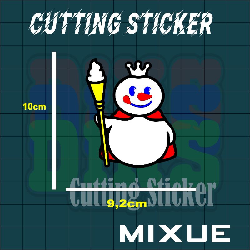 

stiker cutting mixue