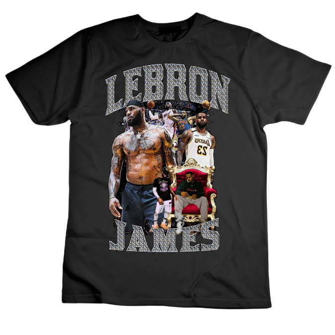 Levoxy Kaos - Lebron James NBA Edition - Hitam dan Putih