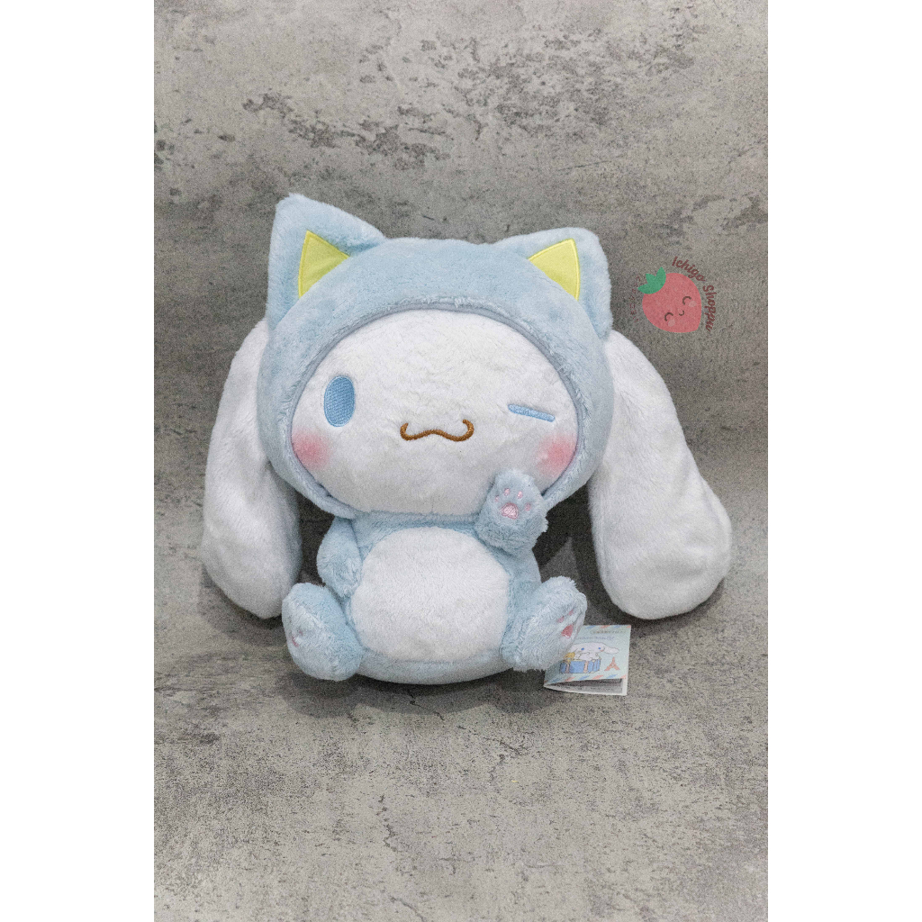 Sanrio Cinnamoroll Nakayoshi Koneko Cat Sitting BIG Plush Doll FURYU
