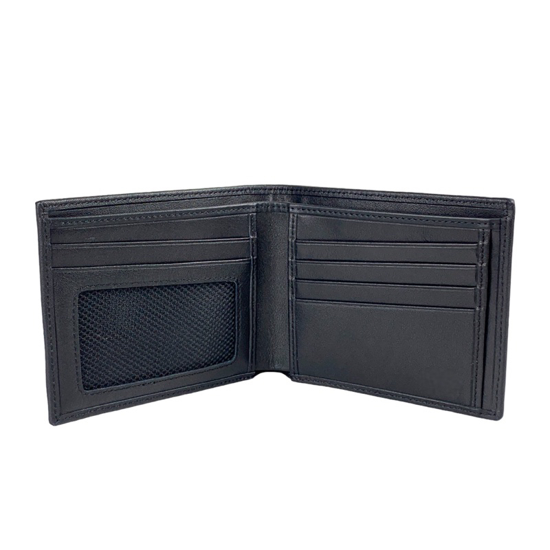 DOMPET PRIA KULIT ASLI KOMBINASI NYLON LEMBUT MIRROR