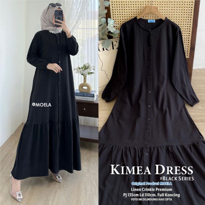 Gamis Dress Busui Polos Original Moela [Zeta Tilya Nuna Molin Lilci Siuti Luisi Kimea Biumi Zipi Twira Balkis Siama Poibi Luiry Lana Rosti]