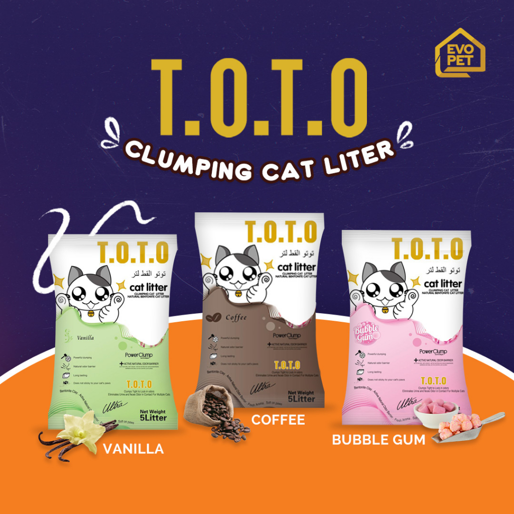 Pasir Kucing Gumpal TOTO 25L Good Quality