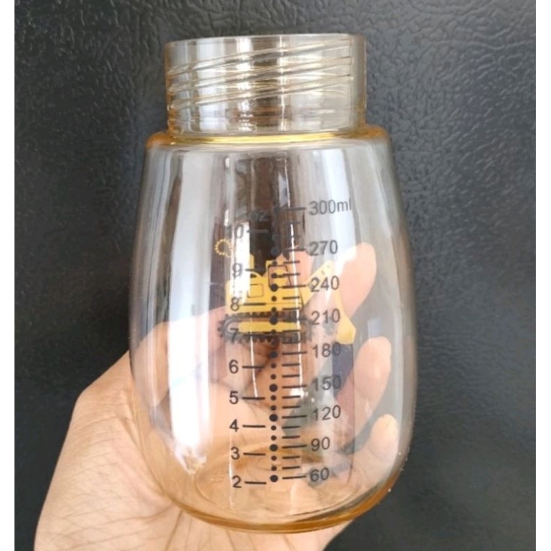 Sparepart POMPA ASI MOM UUNG / Botol Untuk Corong Pompa Asi MomUung Mom Uung Kapasitas Besar 300ml