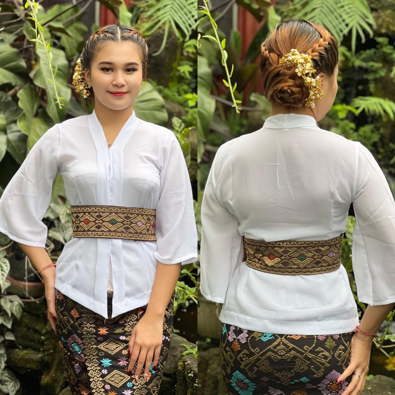 kebaya Kartini lonceng polos - kebaya Kartini lonceng trompet