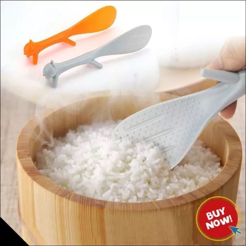 Promo Centong Sendok Nasi Squirre Rice Cooker Spons Tupai