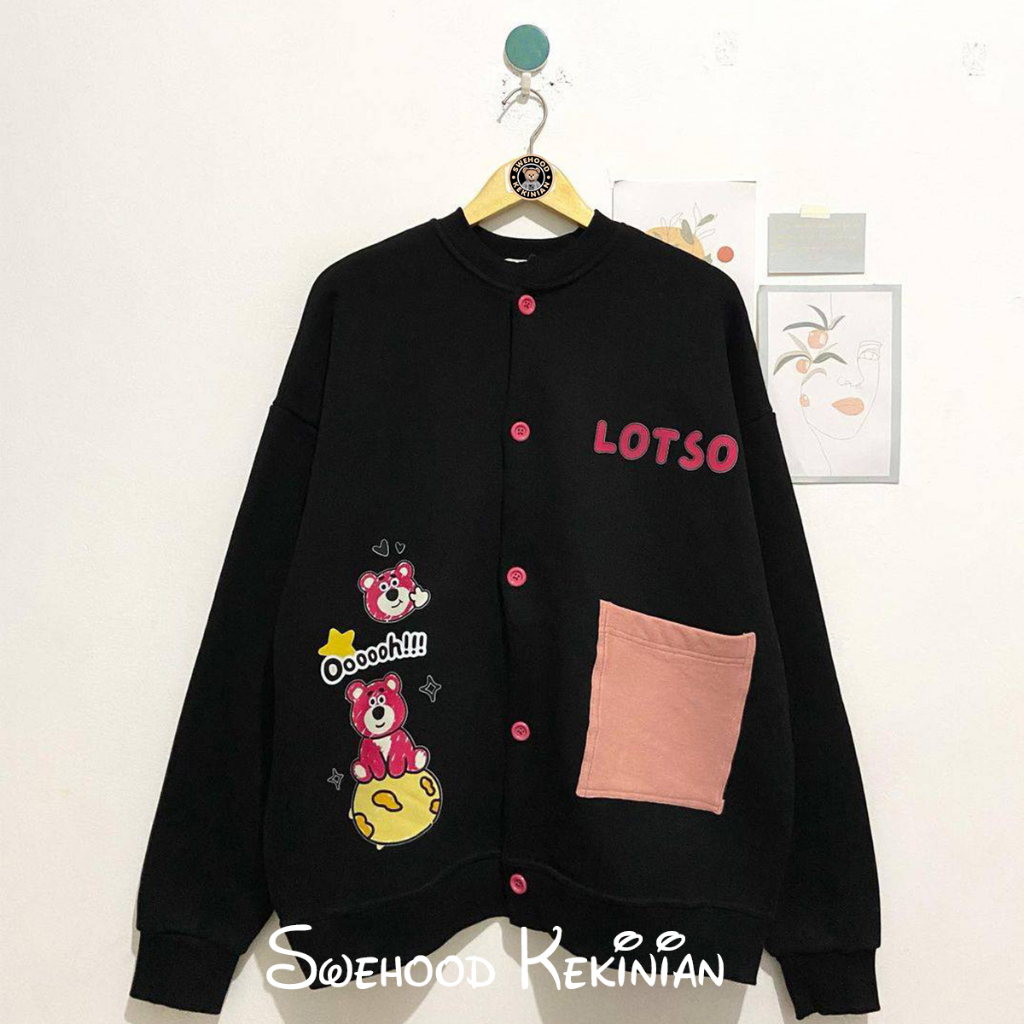 LOTSO CARDIGAN GEMOY PREMIUM Sweater Kardigan Outer Fashion Outfit Ootd Korean Style Wanita Kekinian Suiter Outher Cewek Remaja Sweter Cardy Outwear Cewe Korea Bahan Fleece Tebal LD 110 PB 65