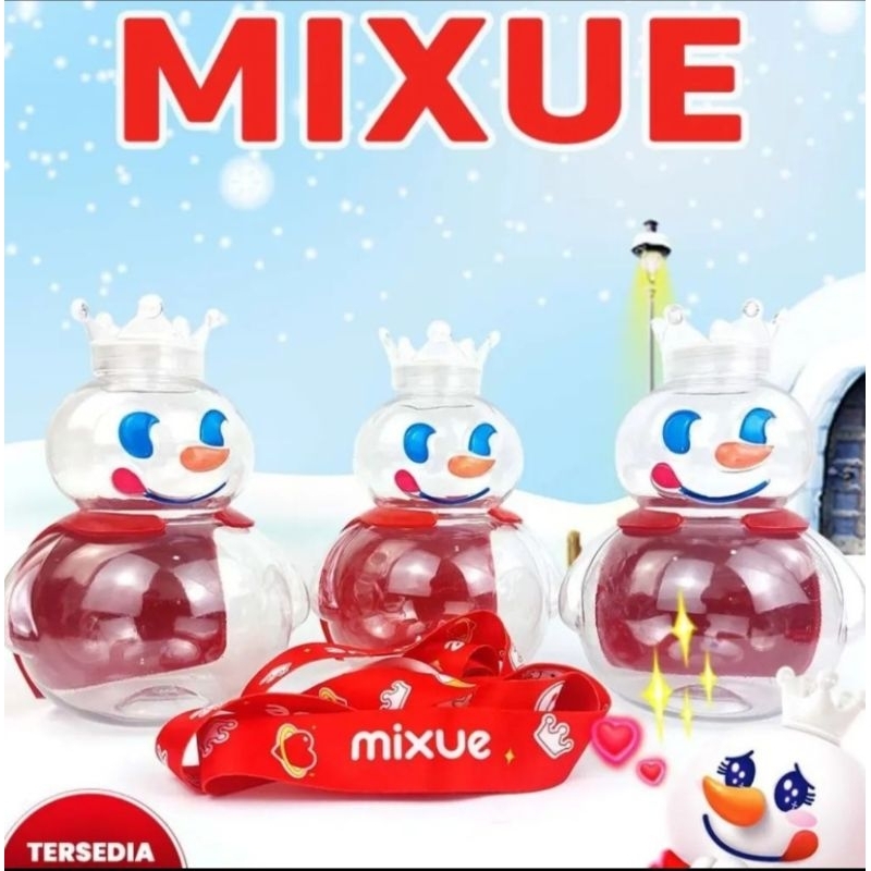 Botol Minum Plastik BOTOL MIXUE Tumbler Snow King MIXUE