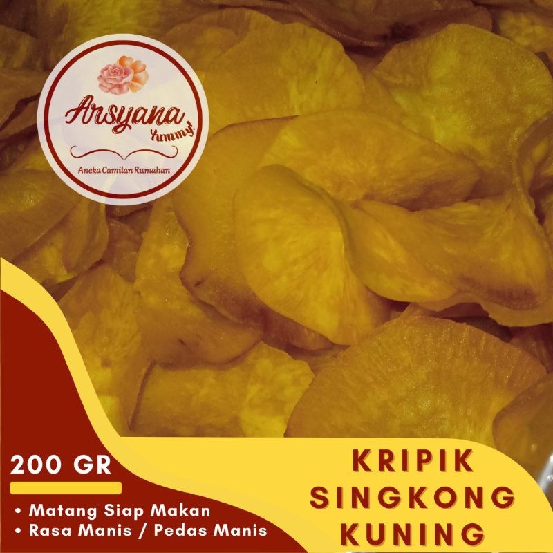 

KRIPIK SINGKONG KUNING MANIS SIAP MAKAN 200GR